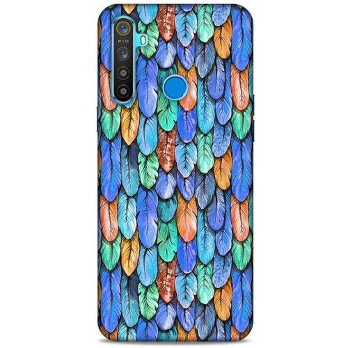 Oppo Realme 5i Kılıf Desenli Özel Seri Tüyler (37) Silicone Cover