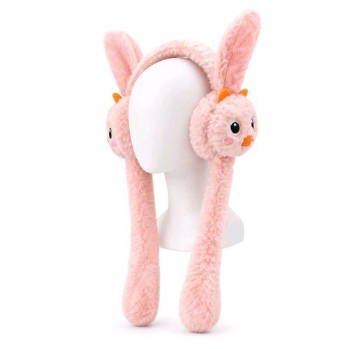 Lüks Renkli Figürlü Tavşan Peleş Peluş Kulaklık