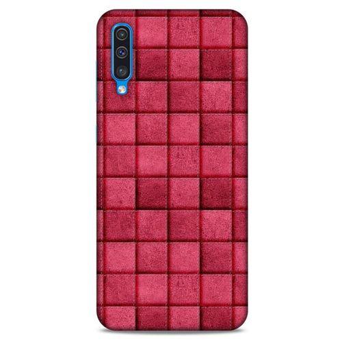 Samsung Galaxy A30s Kılıf Patchwork (29) Arka Koruma Kılıfı Pembe