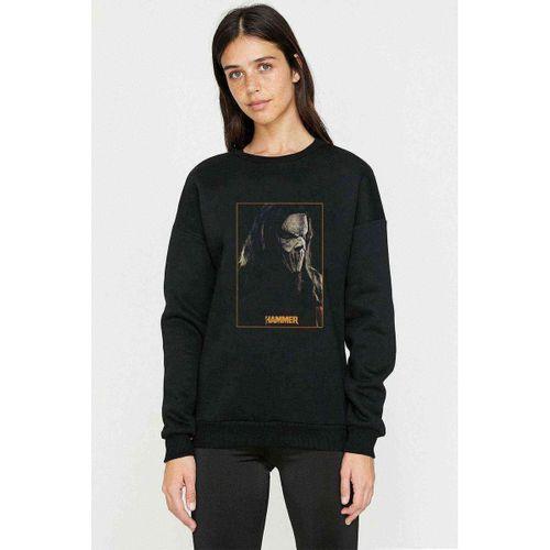 Slipknot Hammer Rock Metal Müzik Music Baskılı Siyah Kadın Sweashirt