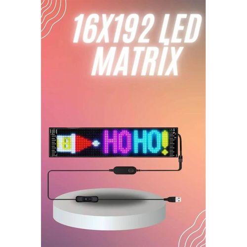 Matrix Led Cama Yapışan Telefon Kontrollü Panel Dijital Ekran Kumandalı