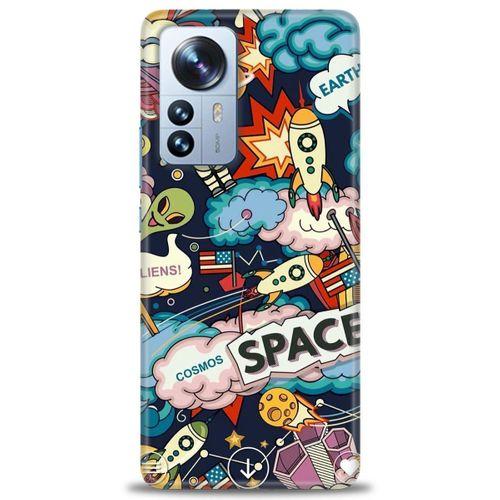 Xiaomi Mi 12 Kılıf HD Baskılı Kılıf - Space + Tam Ekran Koruyucu