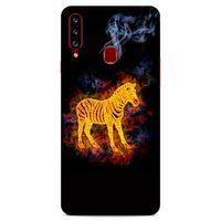 Lopard Samsung Galaxy A20s Uyumlu Kılıf FireX (3) Kapak Zebra
