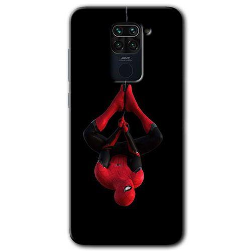 MRCİLETİSİM Xiaomi Redmi Note 9 Kılıf Kapak - Örümcek Adam +Hayalet Ekran Yandan Gözükmez