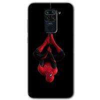 MRCİLETİSİM Xiaomi Redmi Note 9 Kılıf Kapak - Örümcek Adam +Hayalet Ekran Yandan Gözükmez