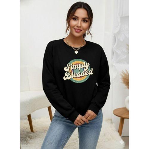 Kadın Uzun Kollu Bisiklet Yaka Viskon Iki Iplik Bluz