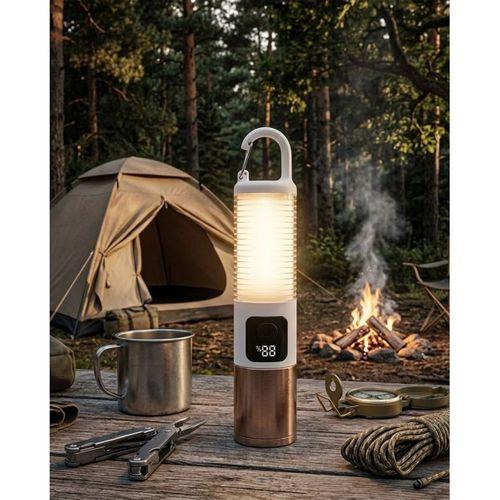 Taşınabilir Led Kamp Feneri Usb Şarjlı Yüksek Parlaklık 500 Lümen Güç Göstergeli