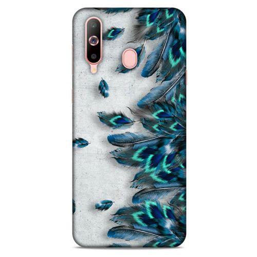 Samsung Galaxy A60 Kılıf Desenli Özel Seri Tüyler (41) Tank Kılıf