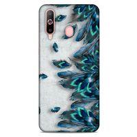 Samsung Galaxy A60 Kılıf Desenli Özel Seri Tüyler (41) Tank Kılıf