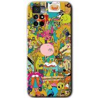 Redmi Note 11 4G Kılıf HD Desen Baskılı Arka Kapak - Süper Çizgi Kahramanlar 2 + Kırılmaz Cam