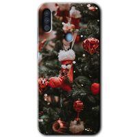 Potkal Hediye Fabrikası Samsung Galaxy A11 HD Baskılı Kılıf + 9D Tam Ekran Koruyucu - Happy New Year