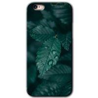 iPhone 6 HD Baskılı Kılıf + 9D Tam Ekran Koruyucu - Yağmurlu Yaprak
