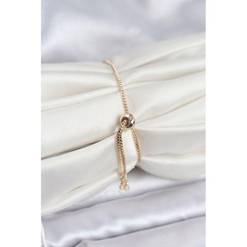 Göz Model Zirkon Taşlı Gold Renk Asansörlü Su Yolu Bileklik