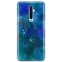 Oppo Reno2 Z 2019 Kılıf Mavi Mermer Arka Kapak Koruma Desenli Full Koruyucu