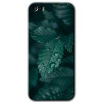 iPhone 5 Kılıf HD Desen Baskılı Arka Kapak - Yağmurlu Yaprak