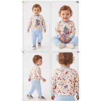 6/18 Ay Galaksi Baskılı Bebek Takımı