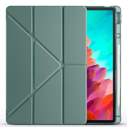 Lenovo Idea Tab Pro 12.7 TB-373FU Kılıf Zore Tri Folding Kalem Bölmeli Standlı Kılıf