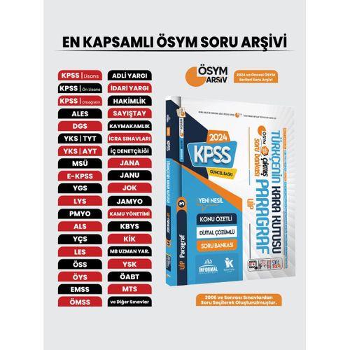 KPSS Türkçenin Kara Kutusu ÖSYM VİP PARAGRAF 3 Konu Özetli Çözümlü Çıkmış Soru Arşivi  Bankası