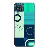 Samsung Galaxy A12 Uyumlu Kılıf Insomnia (10) Full Koruma Kılıfı Yeşil Lacivert