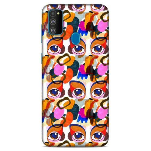 Lopard Samsung Galaxy M30s Uyumlu Kılıf Sürreal Yüzler ♀ (5) Koruma Kabı Baskılı