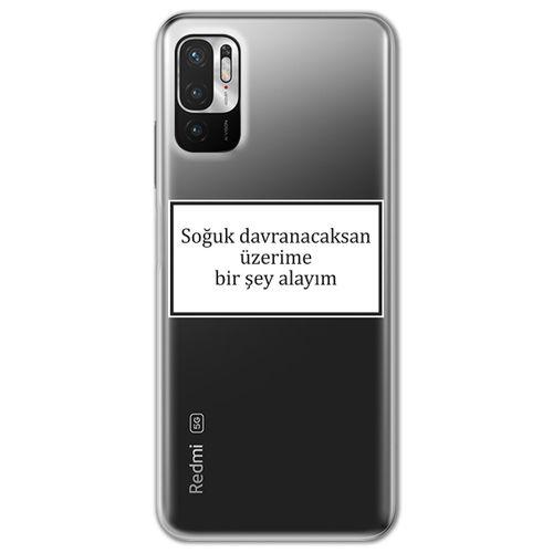 Xiaomi Redmi Note 10 5G Kılıf HD Yazı Baskılı Silikon Arka Kapak - Yazı 8