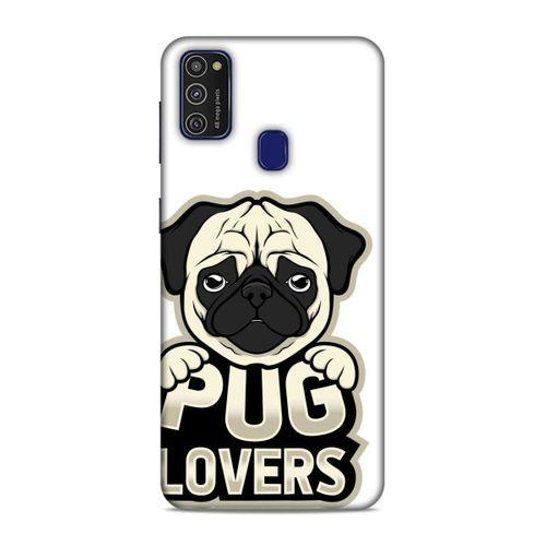 Samsung Galaxy M21 Kılıf Pug Sevgisi Arka Kapak Silikon Koruma Full Koruyucu