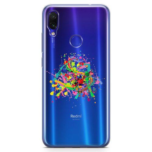 Xiaomi Redmi Note 7 Pro Kılıf Suluboya Afiş Arka Kapak Koruma Desenli Full Koruyucu