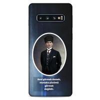 Samsung Galaxy S10 Kılıf Atatürk (7) Telefon Kılıfı Lavivert