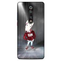 Xiaomi Mi 9T Pro Kılıf FunnyMaX (41) Tank Kılıf Gri Bull Teriyer