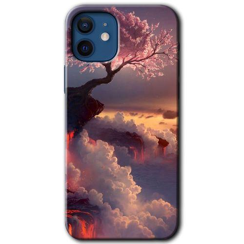 iPhone 12 Mini Kılıf Kapak - Uçurumdaki Hayat +Hayalet Ekran Yandan Gözükmez
