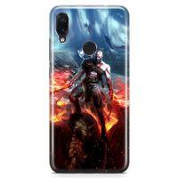 Xiaomi Redmi Note 7 Pro Kılıf God Of War Arka Kapak Koruma Desenli Full Koruyucu