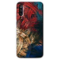 Xiaomi Mi 9 SE Kılıf HD Desen Baskılı Arka Kapak - Karma Boyalar + Kırılmaz Cam