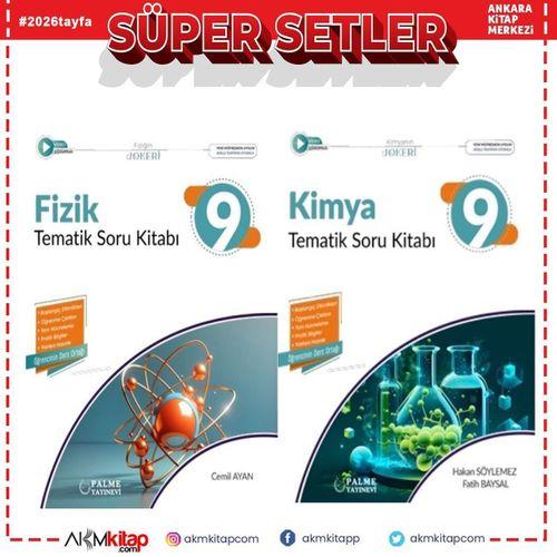 Palme 9.Sınıf Fizik ve Kimya Soru Bankası Seti 2 Kitap
