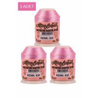 3 Adet Altınbaşak Oya ve Dantel İpi 20 gr - Royaleks - No: 635