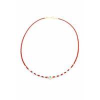 Boncuk Göz Kolye - Bordo