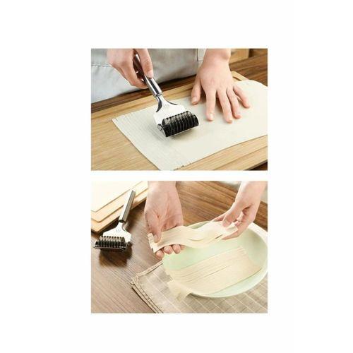 Paslanmaz Çelik Hamur Kesme Aparatı Metal Saplı