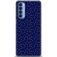 Oppo Reno 4 Pro Kılıf HD Baskılı Kılıf - Gökyüzü Çizimi + Tam Ekran Koruyucu