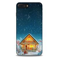 Apple Iphone 8 Plus Kılıf Snowix (8) Baskılı Kılıf Lacivert