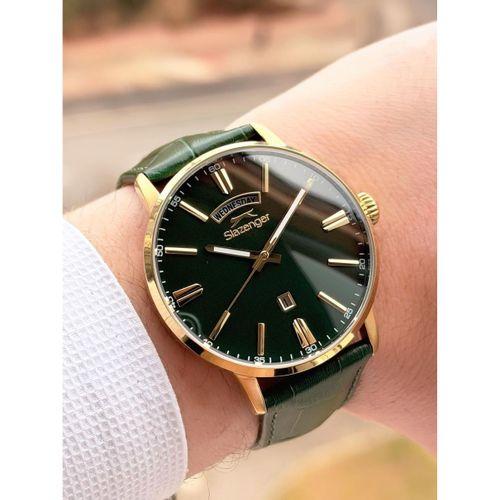 Slazenger Erkek Deri kordon Bileklik Hediyeli 2 Yıl Garantili Suya Dayanıklı Kol Saati VS.BLKT.0756
