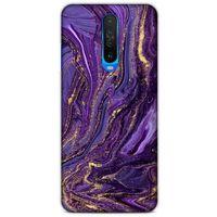 Xiaomi Poco X2 Uyumlu Kılıf Mor Delisi (3) Kapak Kumlu