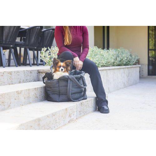 Beeztees DBL Köpek Taşıma Çantası, Yıkanabilir, 6,5Kg'ye kadar, Antrasit, 42x20x35cm