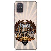 Samsung Galaxy A71 Uyumlu Kılıf Motorsiklet (3) Kapak Harley Davidson