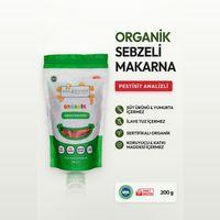 Organik Sebzeli Makarna 200gr (İlave Tuzsuz) (Vegan)