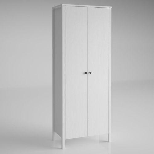 Venezia 2 Kapaklı Ahşap Ayaklı Çok Amaçlı Mutfak, Erzak Dolabı, Banyo Havlu Dolabı - Minifiks - Wood Beyaz