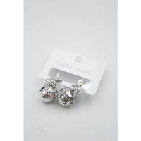 İnci Kelebek Küpe - Gümüş