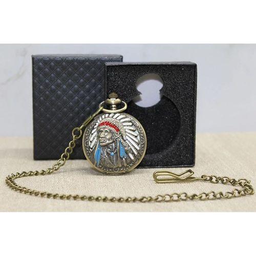 Özel Kutulu Kızılderili Köstekli Saat Alk4677