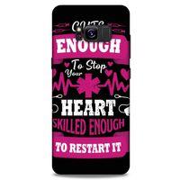 Samsung Galaxy S8 Uyumlu Kılıf Pembe Delisi (43) Thin Fit Kılıf Yazı