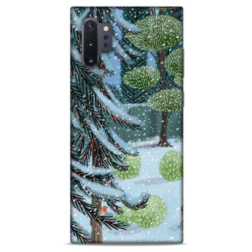 Samsung Galaxy Note 10 Plus Kılıf Snowix (43) Thin Fit Kılıf Beyaz Yeşil