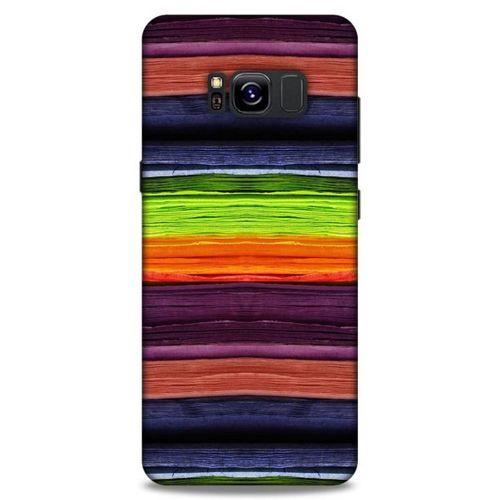 Lopard Samsung Galaxy S8 Uyumlu Kılıf Wood'X (27) Tasarımlı Kılıf Baskılı