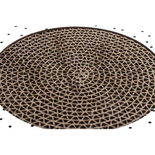 Beeztees Yavru Kedi Karton Tırmalama ve Oyuncağı, 35x35x7cm